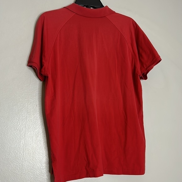 Vintage Ralph Lauren golf short sleeve red cotton polo shirt large women’s - Picture 5 of 6